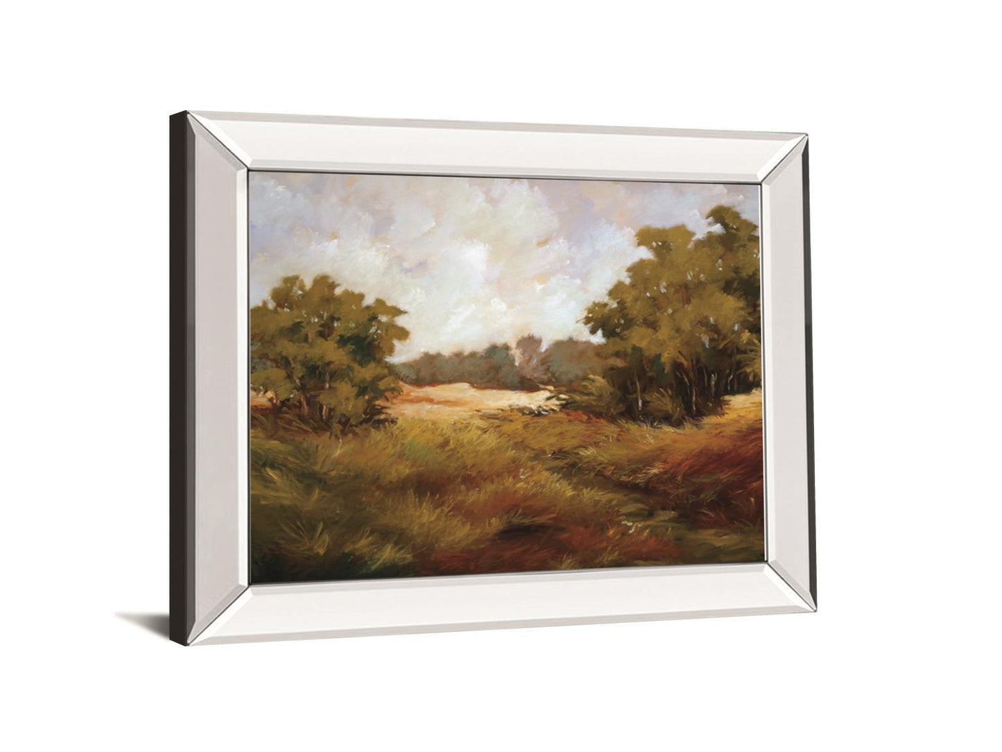 Peaceful Retreat I By Baynes, M - Mirror Framed Print Wall Art - Green