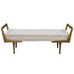 Waylon - Modern Bench - Ivory