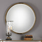 Finnick - Iron Coil Round Mirror - Gold