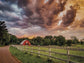 Colorful Country Clouds By Dakota Diener (Framed) - Dark Green