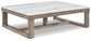 Loyaska - Brown / Ivory - Rectangular Cocktail Table