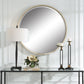 Ranchero - White Round Mirror