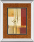 Contemporary Bamboo Il By Estudio Arte - Mirror Framed Print Wall Art - Orange