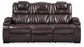 Warnerton - Brown Dark - PWR REC Sofa with ADJ Headrest