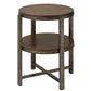 Breckinridge - Round End Table - Dark Brown