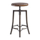 Westlyn - Industrial Bar Stool - Dark Brown & Black