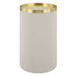 Circuit - Brass & White Accent Table - White