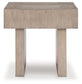 Jorlaina - Light Grayish Brown - Square End Table