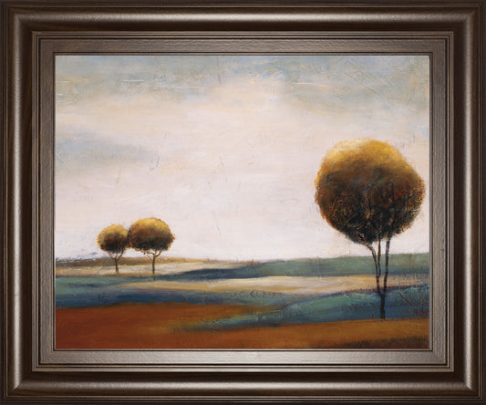 Tranquil Plains Il By Ursula Salemink-Roos - Framed Print Wall Art - Dark Brown