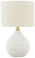 Wardmont - White - Ceramic Table Lamp