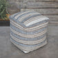 Mesick - Handwoven Pouf - Gray