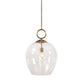 Calix - Large Blown Glass 1 Light Pendant - White