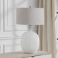 Whiteout - Mottled Glass Table Lamp - White