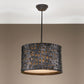 Alita - Drum Pendant - Aged Black