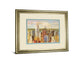 Cityscape Il By Longo - Framed Print Wall Art - Blue