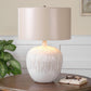 Georgios - Textured Ceramic Lamp - White