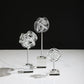 Neuron - Glass Table Top Sculptures (Set of 3) - Pearl Silver