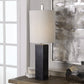 Delaney - Marble Column Accent Lamp - Black