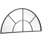 Rousseau - Iron Window Arch Mirror - Black