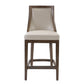 Purcell - Leather Counter Stool - Beige