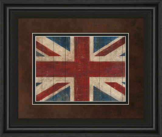 Union Jack By Avery Tillman - Framed Print Wall Art - Red