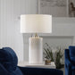 Georgios - Cylinder Table Lamp - White